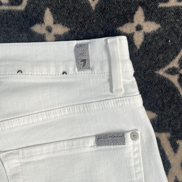 EUC White Mens 7 For all Mankind jeans size 33 - Picture 5 of 5